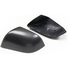 Real Matte Carbon Fiber For TESLA MODEL 3 2016-2022 Car Side Mirror Cover Cap