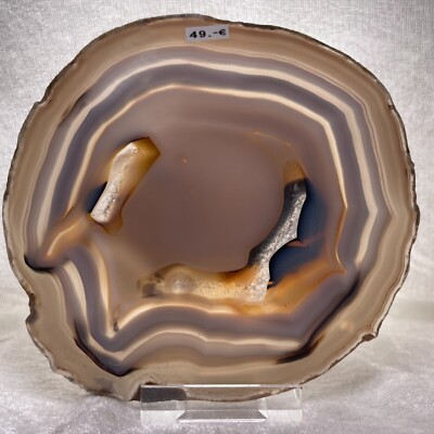 Achat Scheibe 14,5 cm x 15,4 cm Agate Slice Achatscheibe Agate