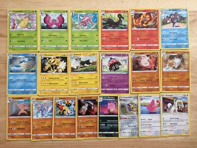 COMPLETE (20) BATTLE STYLES RARE Nonholo Pokemon Card Set NM/M- Boltund  Marowak+ | eBay