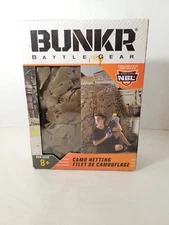 1 Bunkr Battle Gear Camo Netting Toy Age 8+ Build Your Own Battlezone 60" x 80" 