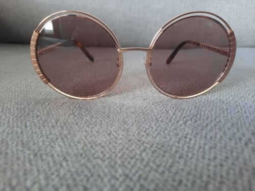 Chopard Round Sunglasses SCHC79 08FC Rose Gold CERAMIC Rarest Color 60 - Picture 4 of 6
