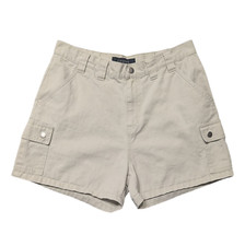 Vintage 90s Lee High Rise Bareback Khaki Cargo Shorts Womens 10 29x3.5 Chino