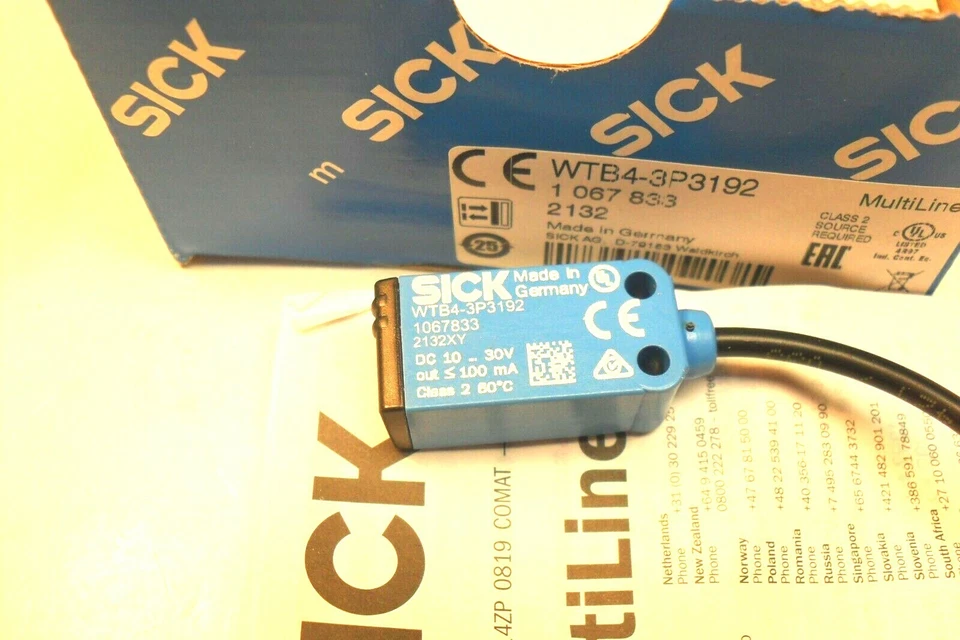 SICK  WTB4-3P3192 MultiTask Photoelectric Sensors 1067833 - NIB - Image 3 of 3