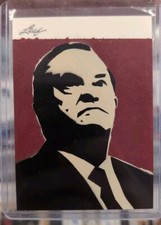 2013 leaf Scotty Bowman 1/1 Sketch Card by Jason Adams