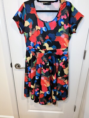 Fashion to Figure FTF Multicolor Fit & Flare Dress Size 1 | eBay Fashion to Figure FTF Multicolor Fit & Flare Dress Size 1 | eBay