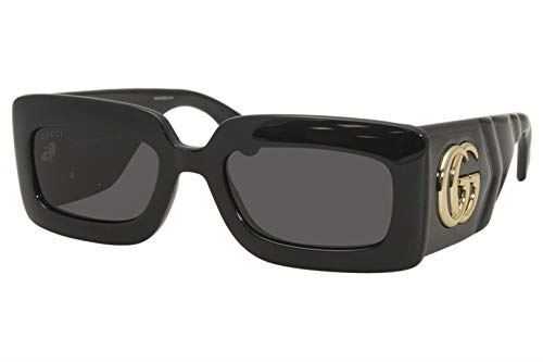 gucci rectangular sunglasses black