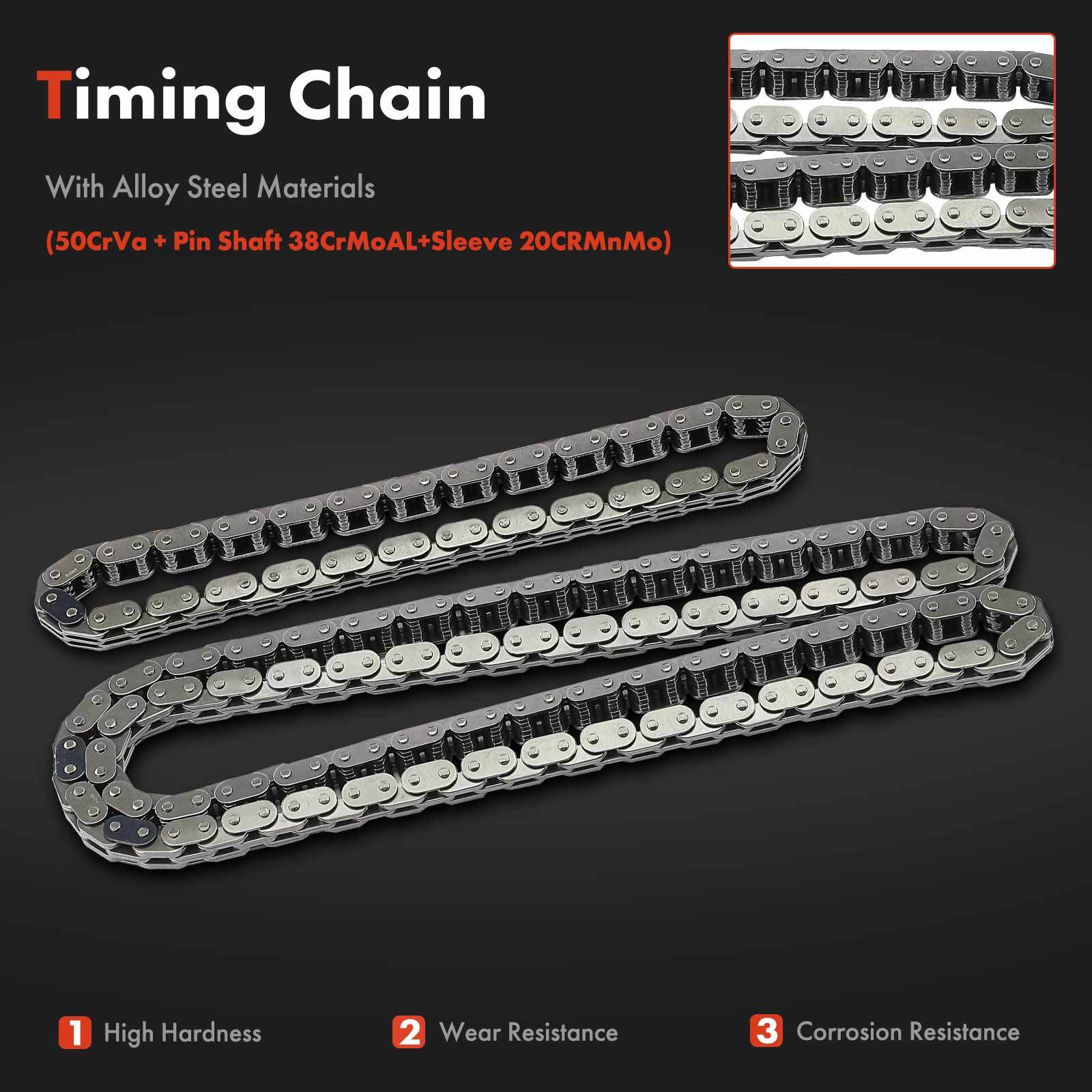 6pcs Engine Timing Chain Kit for Ford C-Max 13-18 Fusion Lincoln MKZ 13-20 DOHC