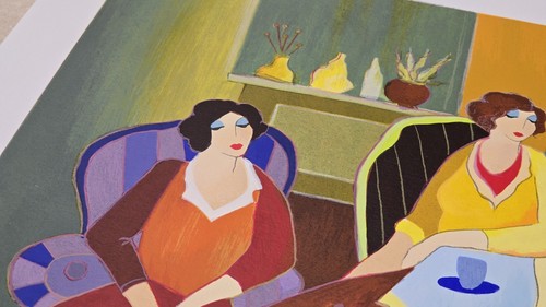 Girls Club By Itzchak Tarkay Original Serigraph Number 260/450 And Signed - Picture 7 of 11