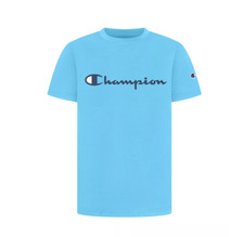Champion Big Boys Short Sleeve Signature T-shirt Blue Size S 1325
