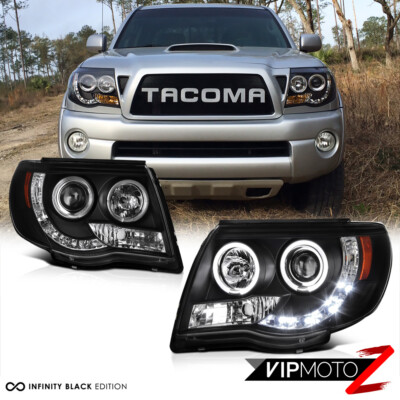 For 2005-2011 Toyota Tacoma HALO LED Projector Headlights Pre Runner X ...