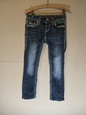 Rock Revival Women's Meri Crop Size 24 Jeans Embellished Jeans Rhinestone