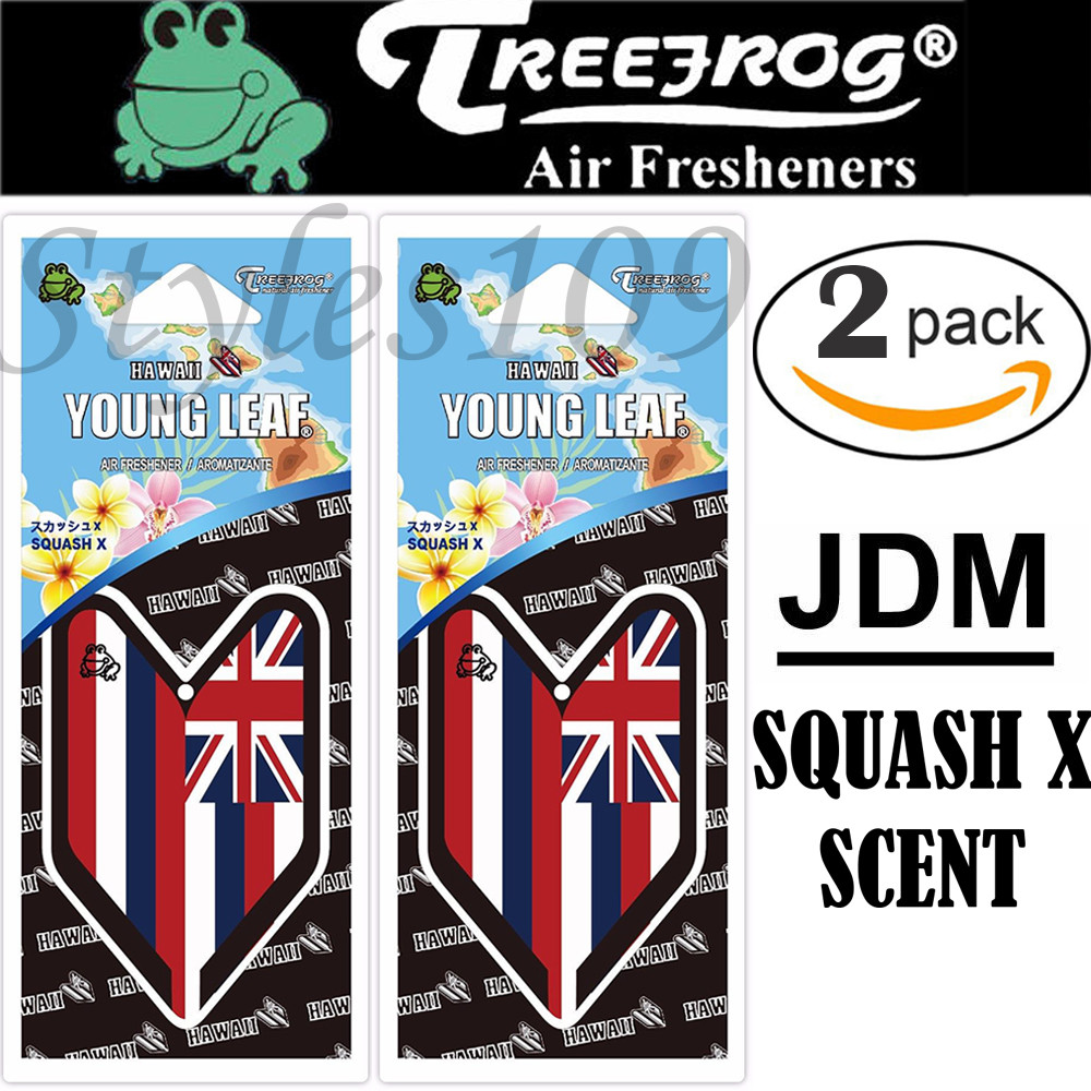 2 Pk Tree frog Treefrog Young Leaf Squash X Scent Hawaii Flag JDM Air