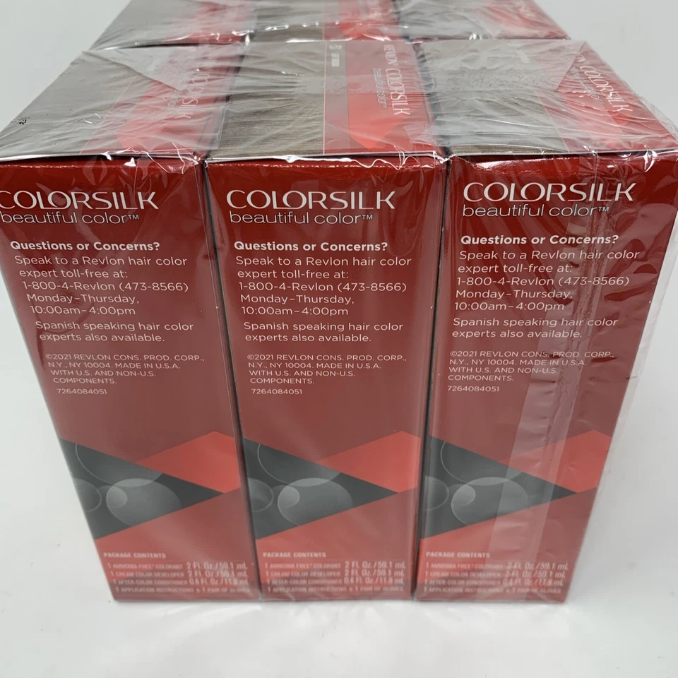 Tintura de cabelo permanente Revlon Colorsilk linda cor 51 marrom claro sem amônia x6 - Imagem 4 de 4