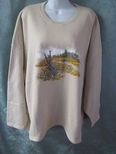 VTG Endless Design Slouch Shoulder Sweatshirt Plus Size 3X NWT Country Theme