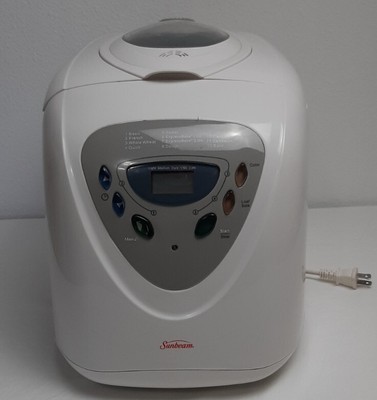Sunbeam Bread Maker Machine 1.5-2 lb. White Model 5891 NO PADDLE OR PAN