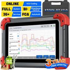 XTOOL D7 V2.0 Car All System Diagnostic Scan Tool OBD2 Scanner Key Programmer