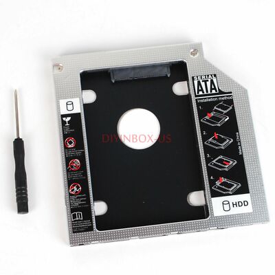 2nd HDD SSD Hard Drive Caddy Adapter Tray for Dell Latitude E6540 E6430s US Ship