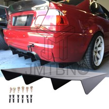 Universal Rear Diffuser 4 Fins Bumper Splitter Chin Spoiler Lower Lip For 320i Universal Rear Diffuser 4 Fins Bumper Splitter Chin Spoiler Lower Lip For 320i