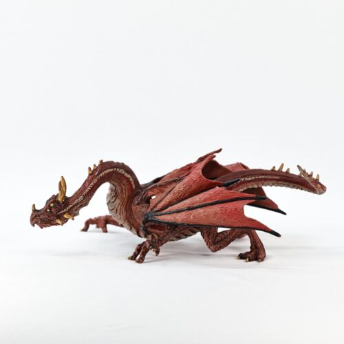 Figura Mítica Safari Ltd. 2008 Mountain Dragon Marrón Rojo Dorado PVC 9" - Imagen 2 de 9