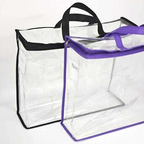 with Zipper Clear PVC Clothes Storage Bag Large Capacity Luggage Bag For Travel - Picture 8 of 14