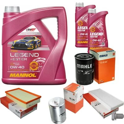 MAHLE Inspektionspaket 6 L MANNOL Legend+Ester 0W-40 für Audi Cabriolet 2.6 2.0 - Bild 1 von 4