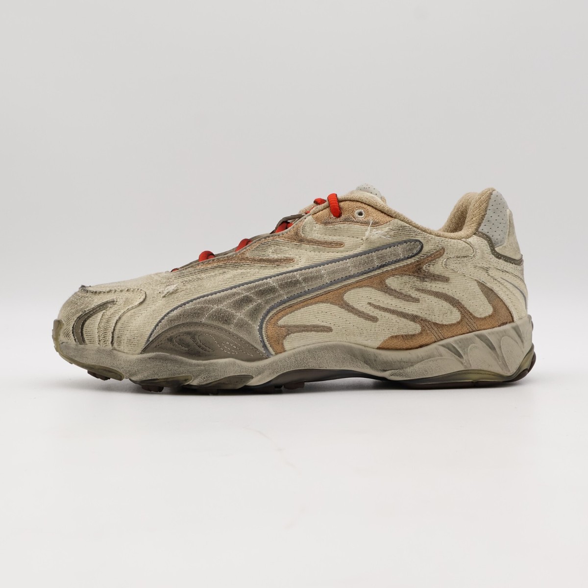 401624-01 A$AP Rocky Puma Inhale Distressed Tan Bronze Red (Men 