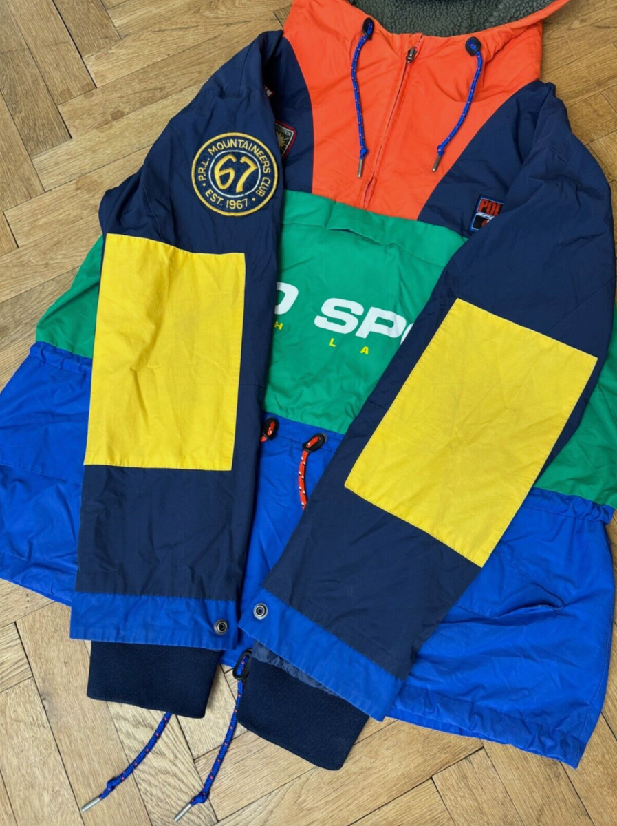 Ralph Lauren Polo Sportsman Color Block Mountain Expedition Anorak