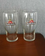 LOT DE 2 VERRES A BIERE KANTERBRAU - 50 CL