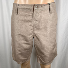 Oakley Men's 36W Beige/Orange Chambray Print Board Shorts