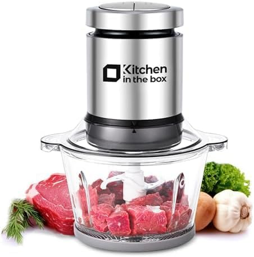 Mini Food Processor, 400W Meat Grinder & Chopper, 3-Cup Bowl