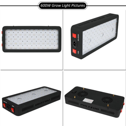 Phlizon LED Grow Light 600W 900W 1200W Pełne spektrum Lampa roślinna Veg Bloom Grow - Zdjęcie 29 z 48