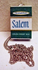 Salem Cigarette  Necklace Charm Old Vending Machine Toy
