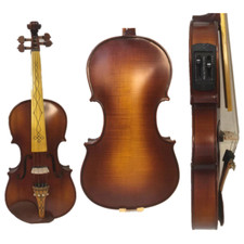 Solid wood brown color Acoustic violin,4/4 electric violin.good sound