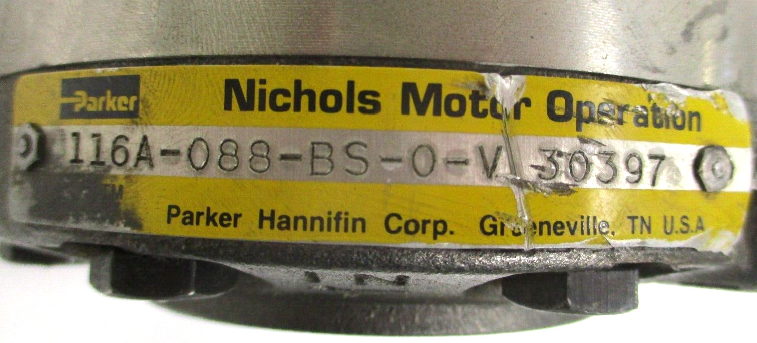 PARKER HANNIFIN , IGR , 116A-088-BS-O-V , HYDRAULIC MOTOR , CLEAN - USED