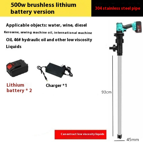 Pompa carburante ricaricabile portatile inserto batteria secchio materiale pompaggio - Foto 16 di 39