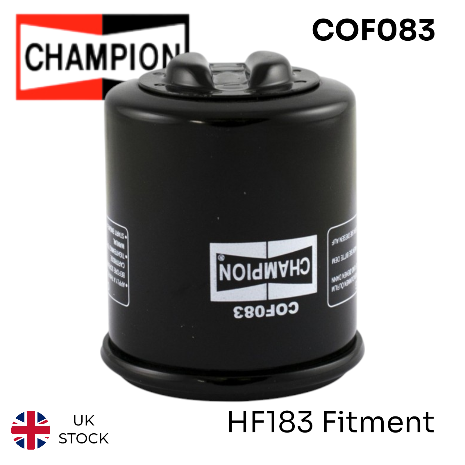 Champion Premium Oil Filter replaces HF183 - High quality aftermarket filter