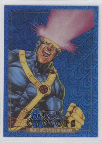 2024 Upper Deck Marvel Masterpieces '92 Blue Traxx Cyclops #13