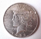 1923 Nearly Uncirculated $1 Peace Dollar With Free Shipping