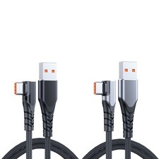 Nylon Braided USB to USB C Cable for Reliable Performances 6A66W Power Cable