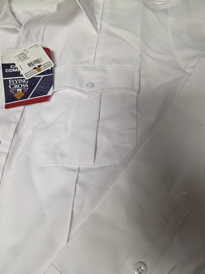 男式 17.0 长 slv。 Flying Cross制服衬衫,全新带标签,相机和通信就绪 — 第 4/4 张图片
