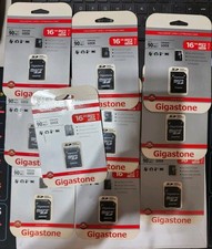 10x Gigastone 16GB microSDHC UHS-I U1 90MB/s w/ Adapter Prime