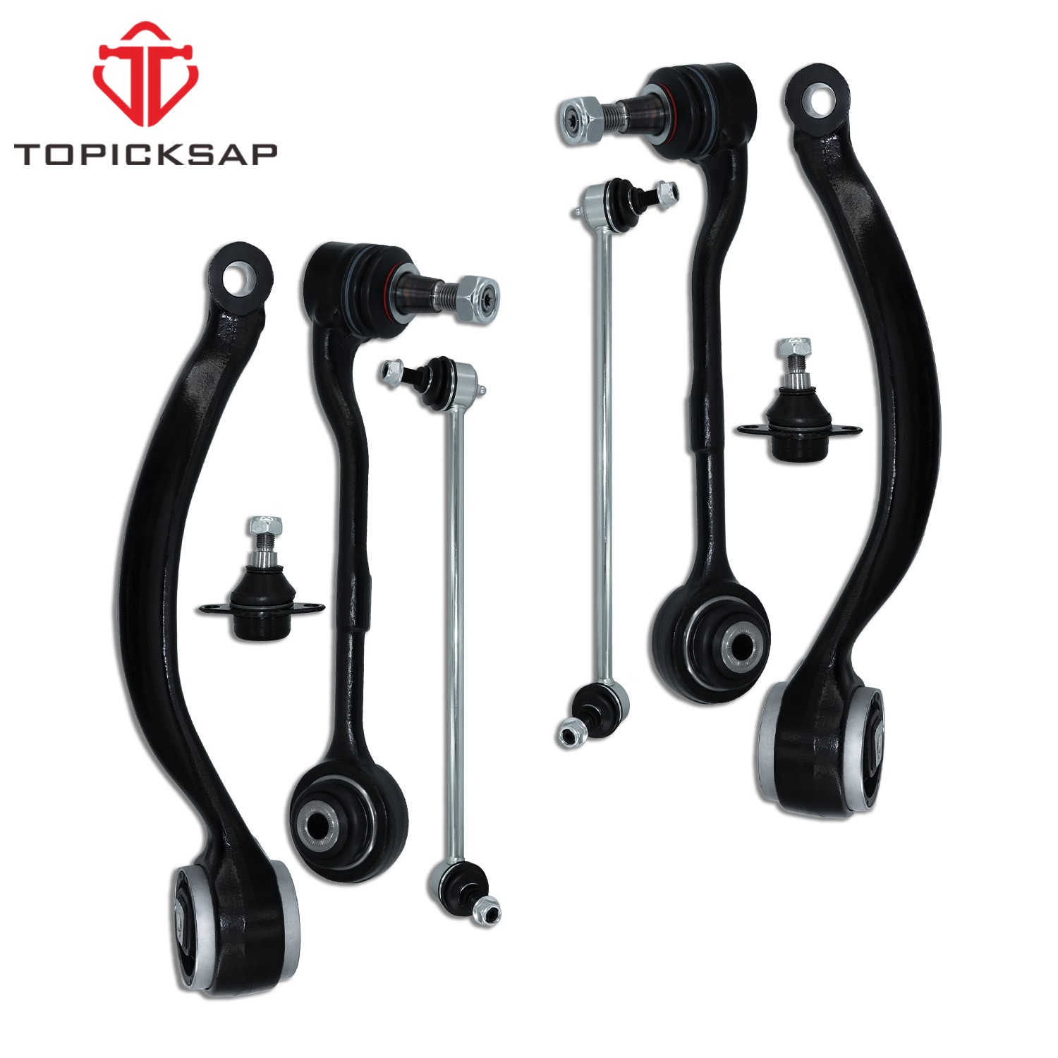 Front Control Arm Ball Joint Sway Bar Link Suspension Kit Set 8pc for 328xi AWD