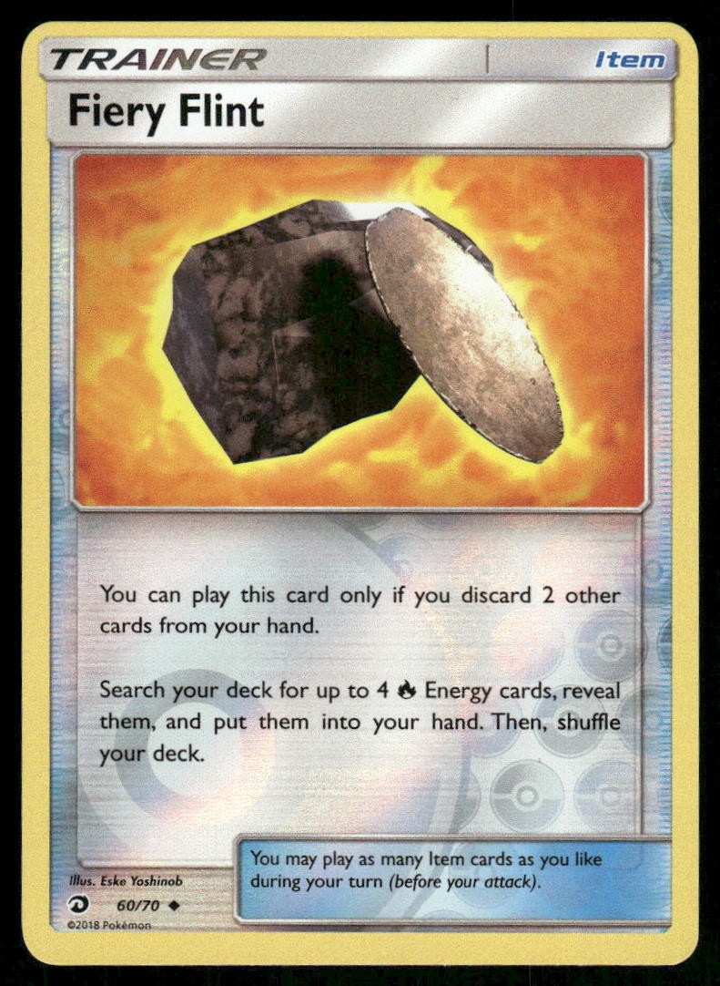 2018 Pokemon Fiery Flint Uncommon Dragon Majesty 60/70 Reverse Holo NM