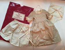 18" RETIRED Pleasant Company Felicity WORK Doll GOWN Striped Dress American Girl