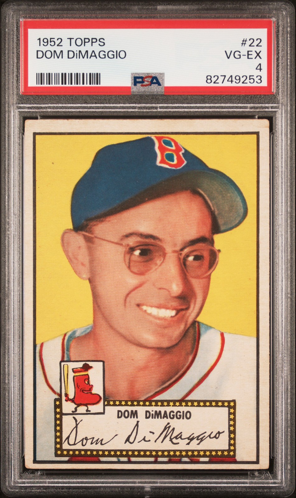 1952 TOPPS #22 DOM DIMAGGIO PSA 4