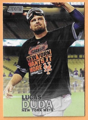 LUCAS DUDA NEW YORK METS #64- TOPPS STADIUM CLUB 2016