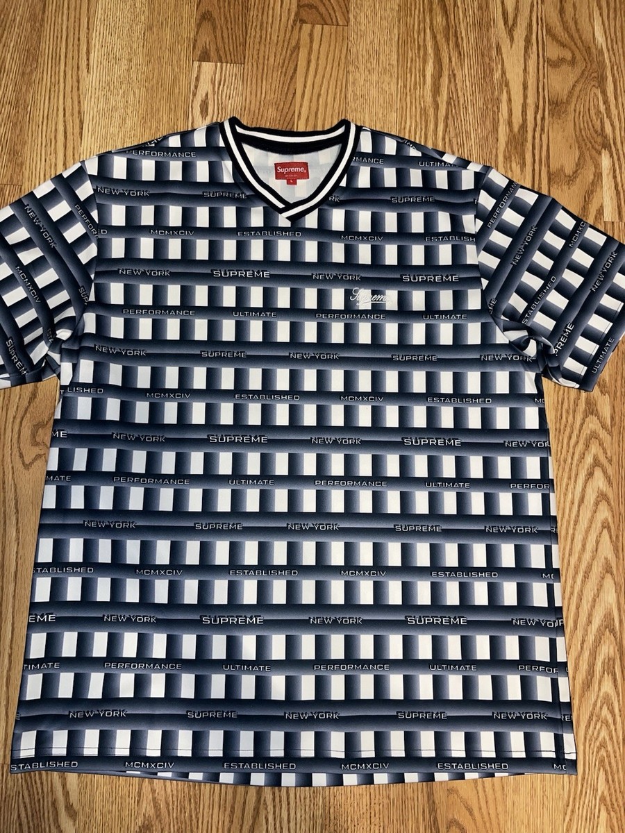 Supreme Performance Jacquard Soccer Jersey Blue White SS20 Size L