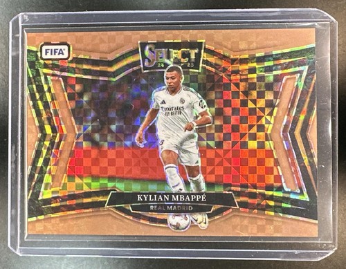2024-25 Panini Select FIFA Kylian Mbappe Field Bronze Checker #47/75 T546