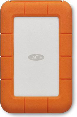 Lacie Rugged USB-C, 4TB, Portable External Hard Drive, Drop, Shock, Dust, Rain R