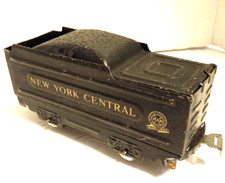 Vintage Marx O Scale Tin New York Central Tender w/Coal, Streamline Metal